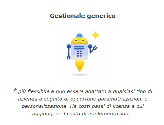 Gestionale flessibili