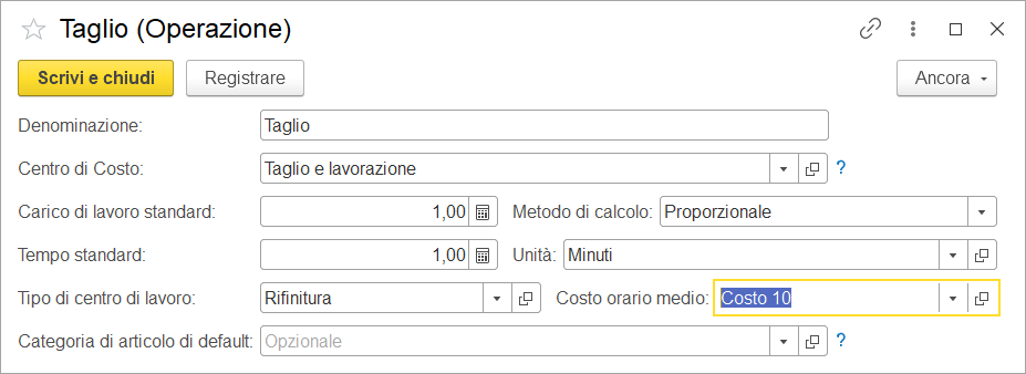 Anagtafica operazioni