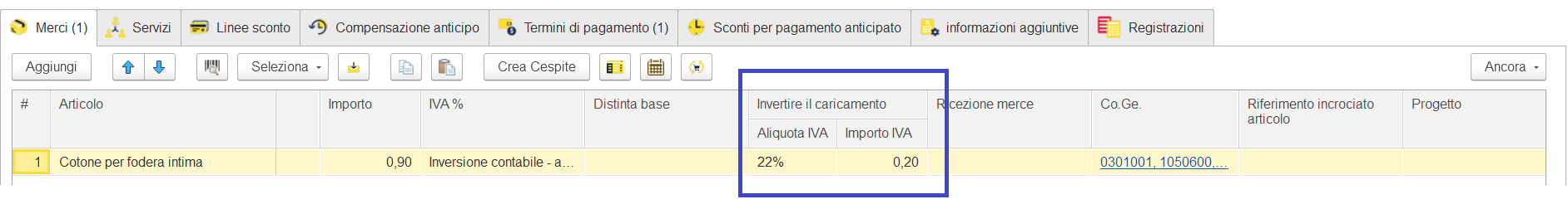 Reverse Charge nei documenti