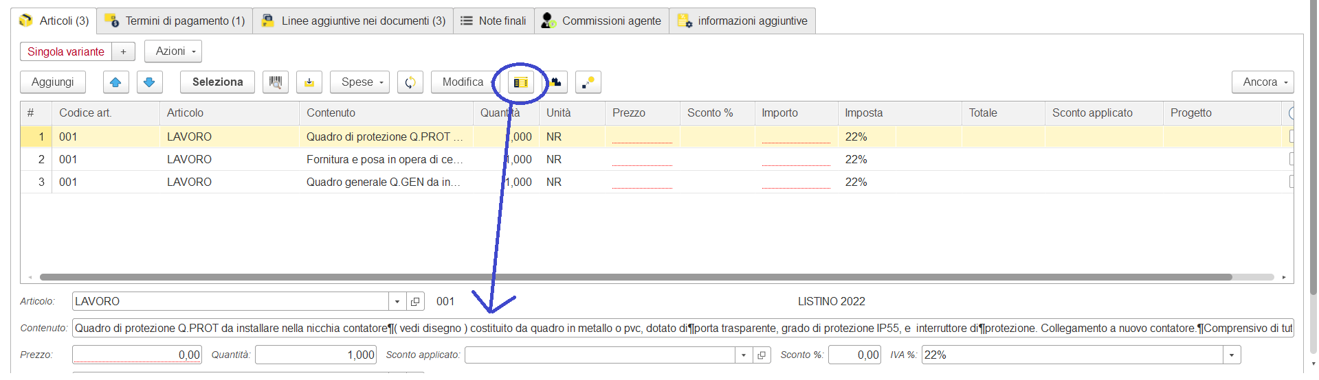 Generare preventivo da computo metrico