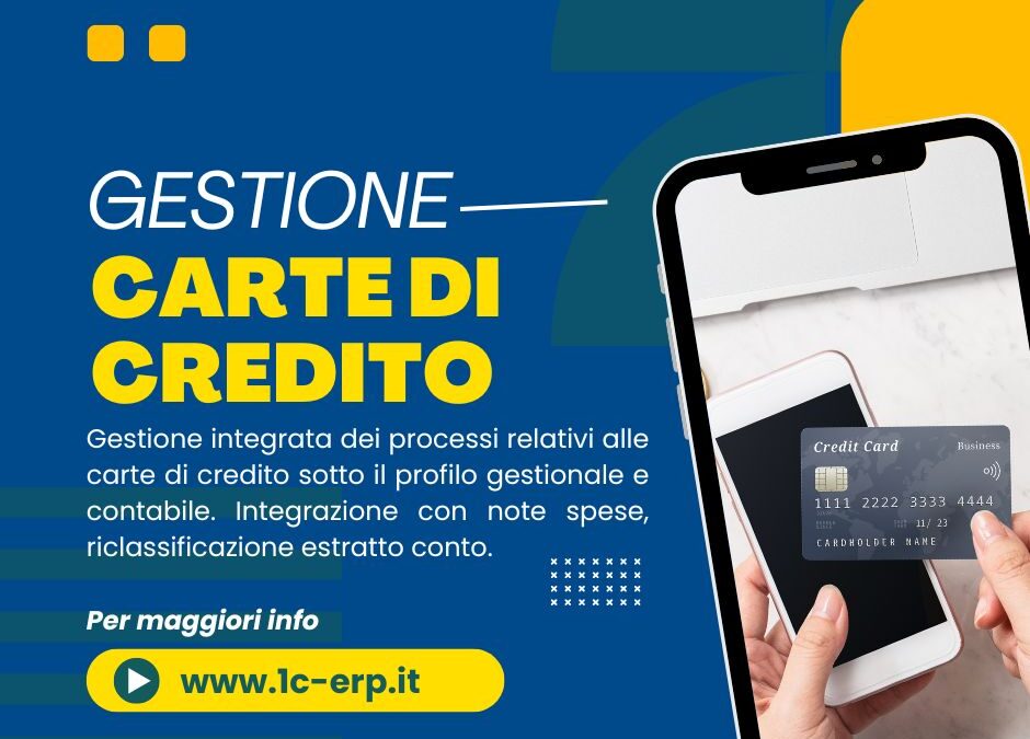 Gestione carte di credito nel gestionale