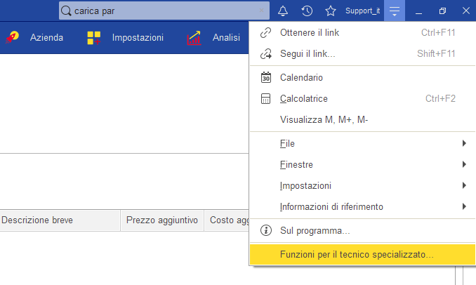 Funzioni tecnico specializzato